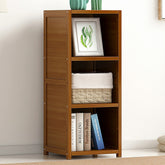 Bamboo Adjustable Shelf Bookcase Display Storage Rack Stand Livingroom Bedroom
